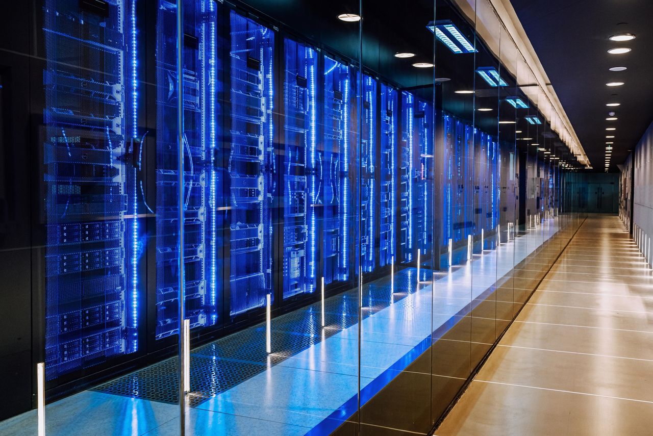 Server room data center networking database co